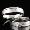 Nhẫn cưới Platin - Kim cương: 3,65 - 3,65 ly
