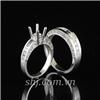 Nhẫn cưới SHJ 18k - kim cương( viên chủ 5,4mm)