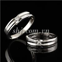 Nhẫn cưới SHJ 14k (mã: 21414756-21414763, giá một đôi: 5,334,450 VNĐ)