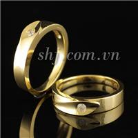 Nhẫn cưới SHJ 14k (mã: 21417092-21417085, giá một đôi: 5,270,400 VNĐ)