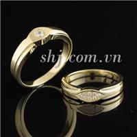 Nhẫn cưới SHJ 14k (mã: 21204272-21204265, giá một đôi: 8,262,450 VNĐ)
