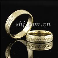 Nhẫn cưới SHJ 14k (mã: 21421013-21421020, giá một đôi: 7,100,400 VNĐ)