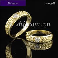 Nhẫn cưới SHJ 18k - gắn kim cương (mã: 11205975-11205968, giá một đôi: 21,461,250 VNĐ)